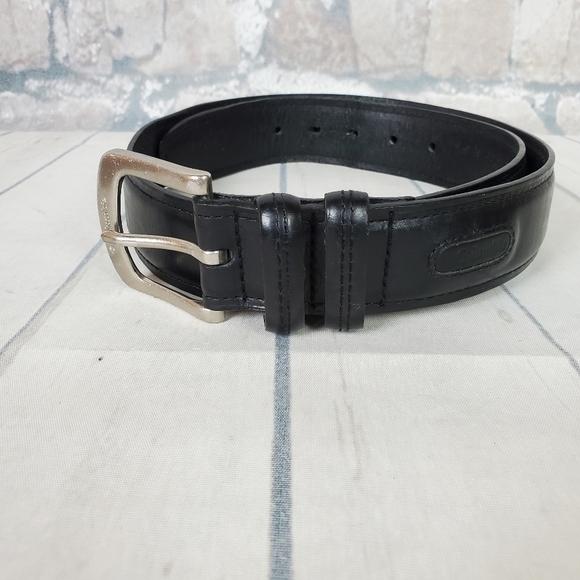 Columbia Black Leather  Belt - Picture 10 of 11
